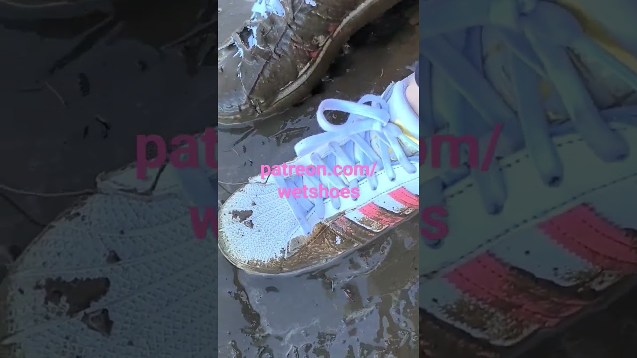 Mudding my superstars full 8 min video on patreon.com/wetshoes