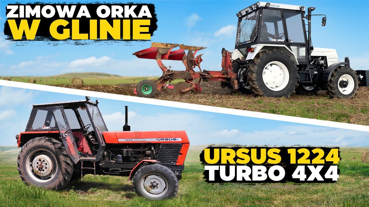 URSUS C-360 TURBO 4X4 Zimowa ORKA w GLINIE | URSUS 1222 TURBO 4X4 SKŁADANIE ZWOLNIC