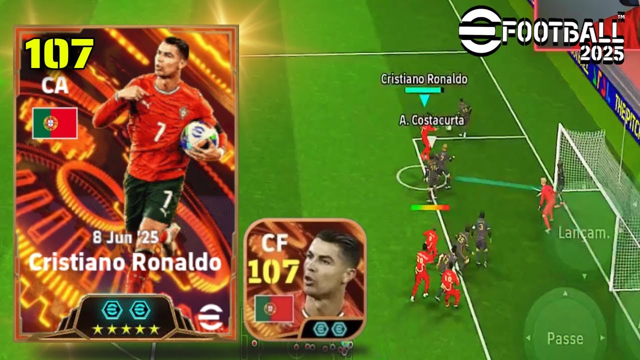 CRISTIANO RONALDO BIGTIME 107 DA CABEÇADA GOSTOSA KKKKKKKKKKKKK no eFootball 2025