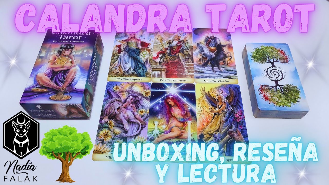 CALANDRA TAROT 💜 Unboxing, Reseña y Lectura ⭐ Nadia Falak