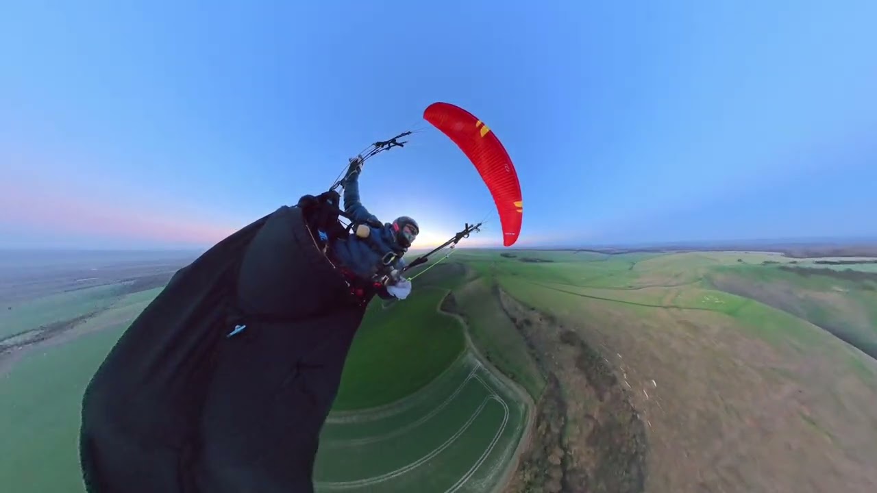 Paragliding Milk Hill White Horse - 2nd Mar 26