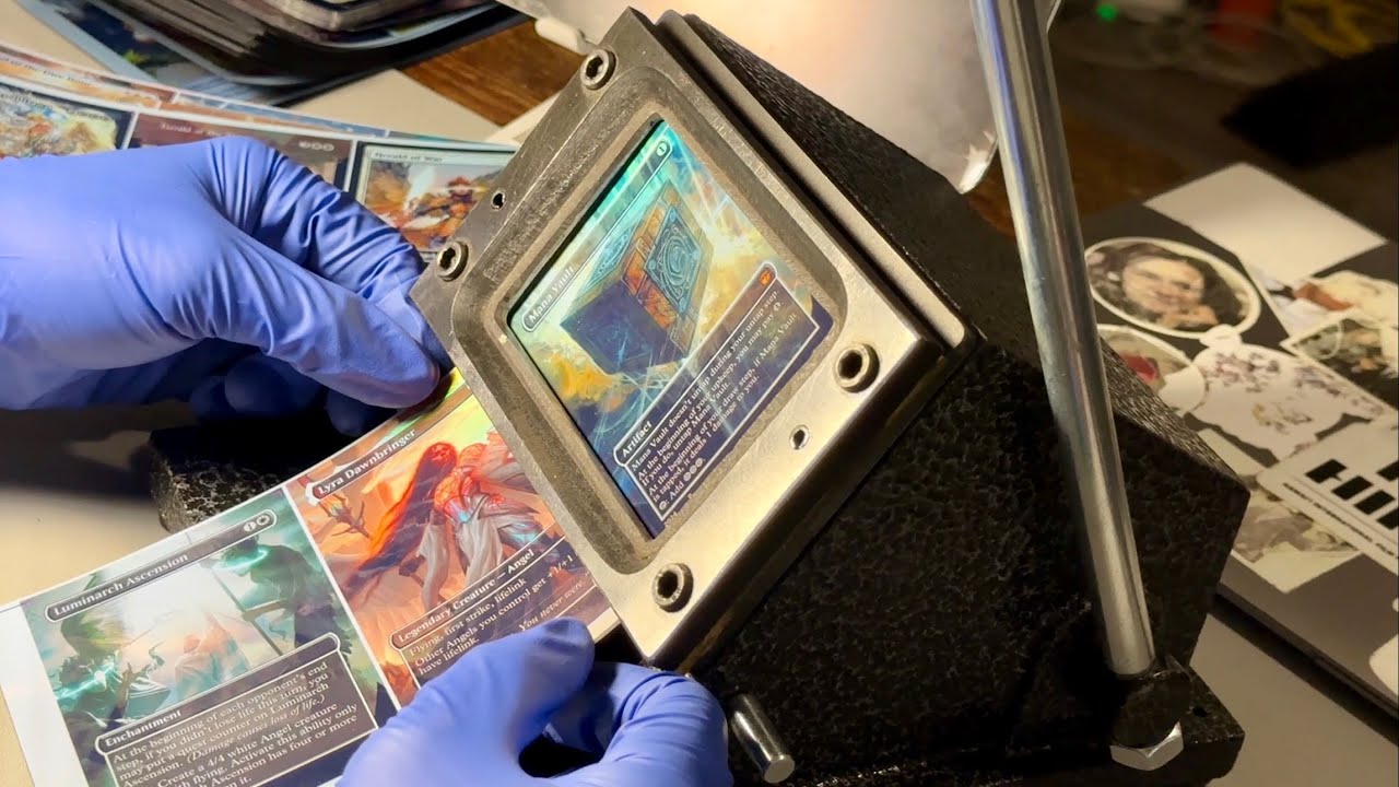 Making a foil proxy mtg deck at home start to finish 