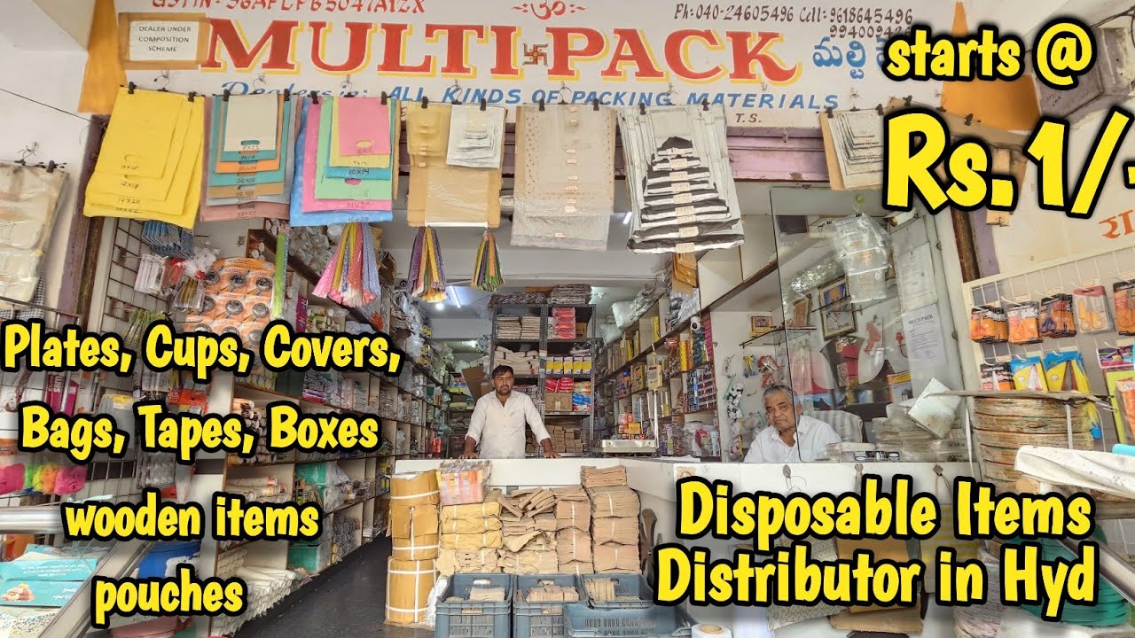 Disposable Items, Bags, Packing Material, FMCG, Amazon & Flipkart Covers | Single item @ Wholesale