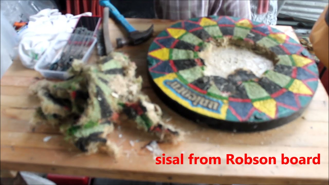 Old unicorn Dart board Rebuild repair reface repaint
