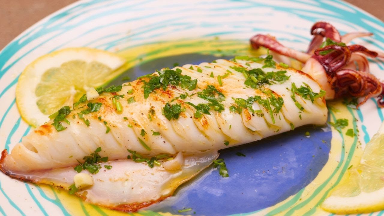 CALAMARI ARROSTITI BUONISSIMI, SI PREPARANO IN POCHI MINUTI