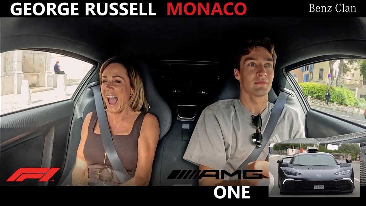 George Russell driving his Mercedes-AMG ONE at Monaco