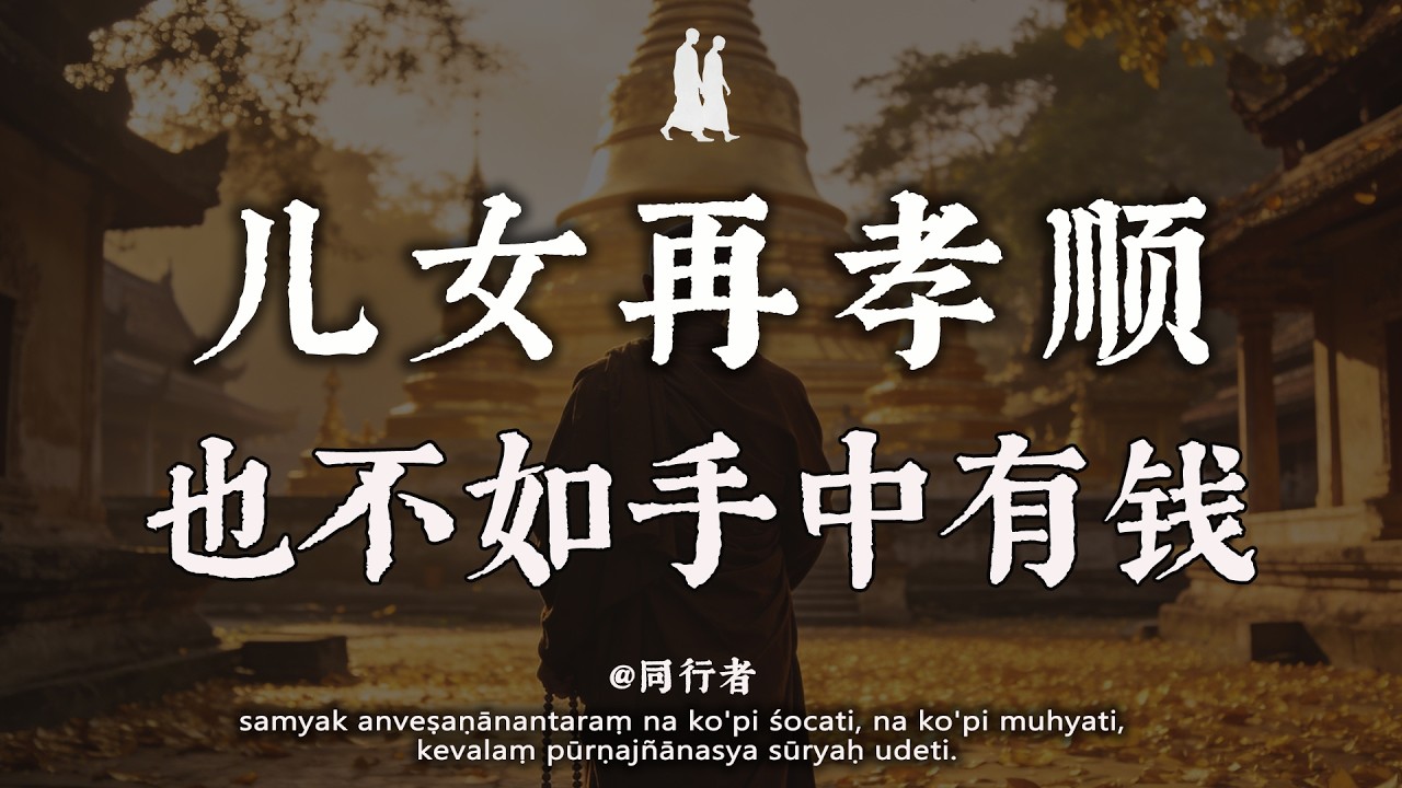 晚年最可悲的活法，就是對兒女“掏心掏肺”！弘一法師：你越是無私，老得越慘#修行 #佛學 #人生感悟 #治癒 #禪悟人生#同行者