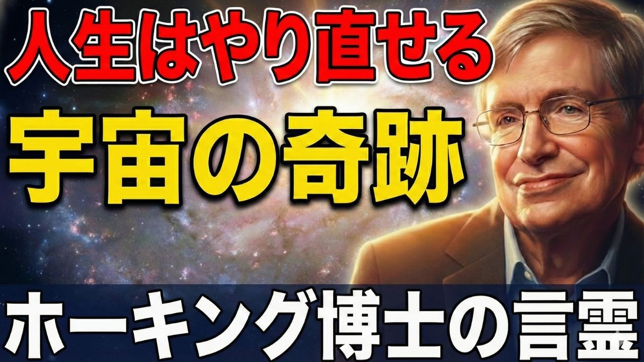 【ホーキング博士】人生は、今ここから再計算できる。「あなたの存在は宇宙の奇跡」魂が震える感動のメッセージ。