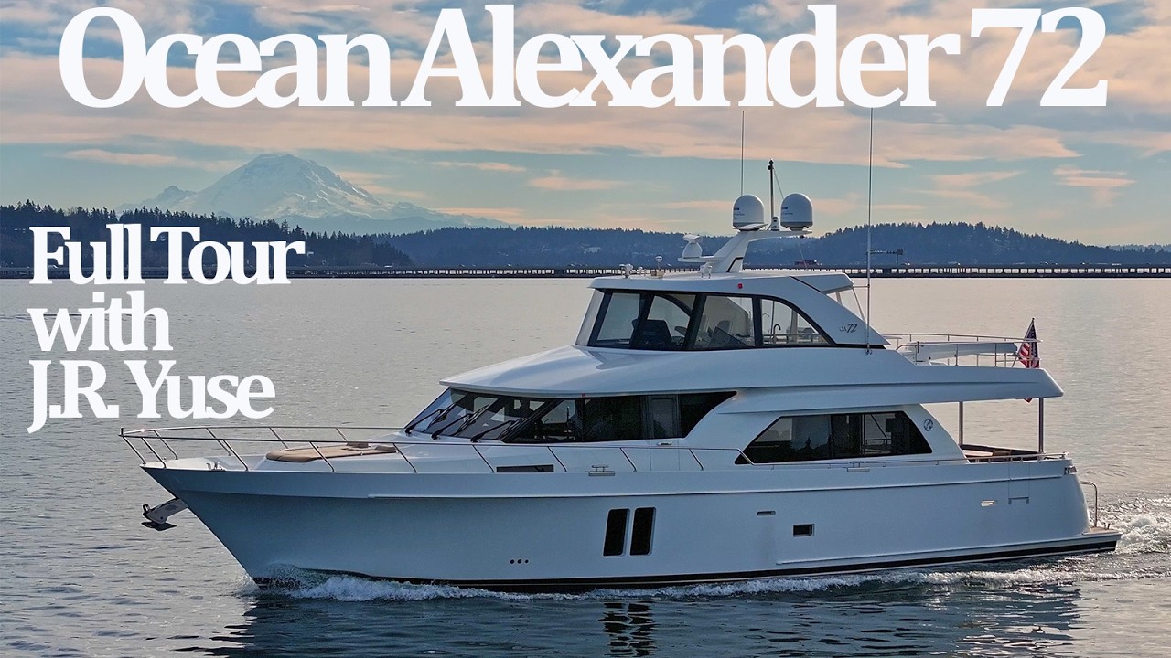 Inside This Ocean Alexander 72 Pilothouse with Stunning Custom Skylounge! Yacht Tour with J.R. Yuse