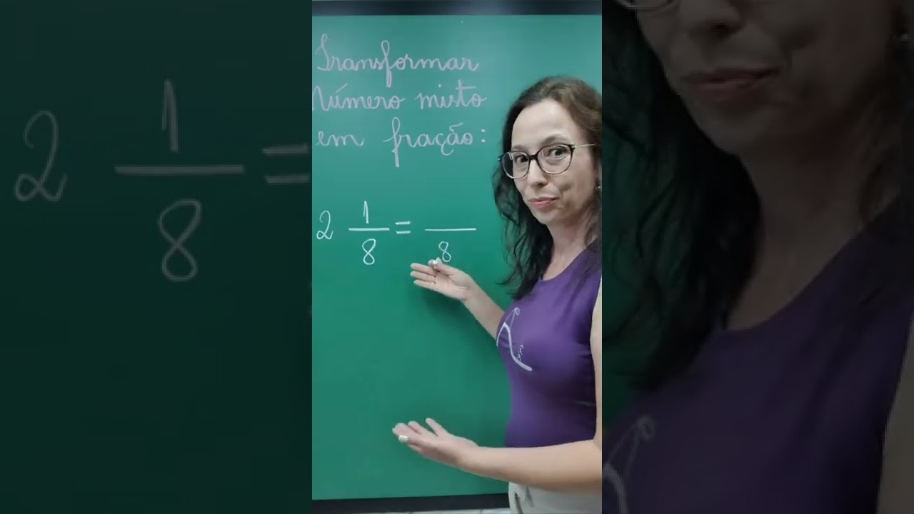 Transformar N&uacute;mero Misto em Fra&ccedil;&atilde;o  - @professoraangelamatematica