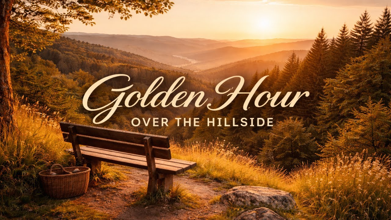 Golden Hour Over the Hillside | A Quiet Retreat for Relaxation & Calm
