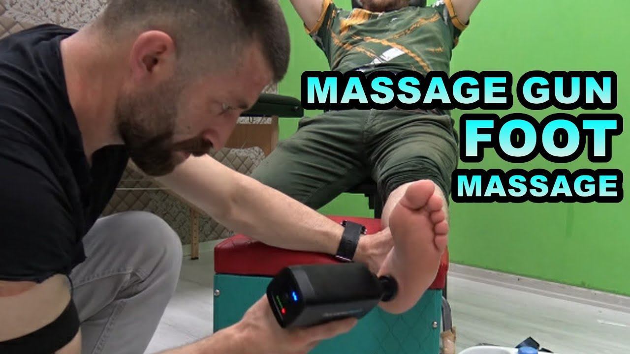 ASMR amazing foot massage + massage gun + finger crack + turkish barber +asmr relaxing sleep massage