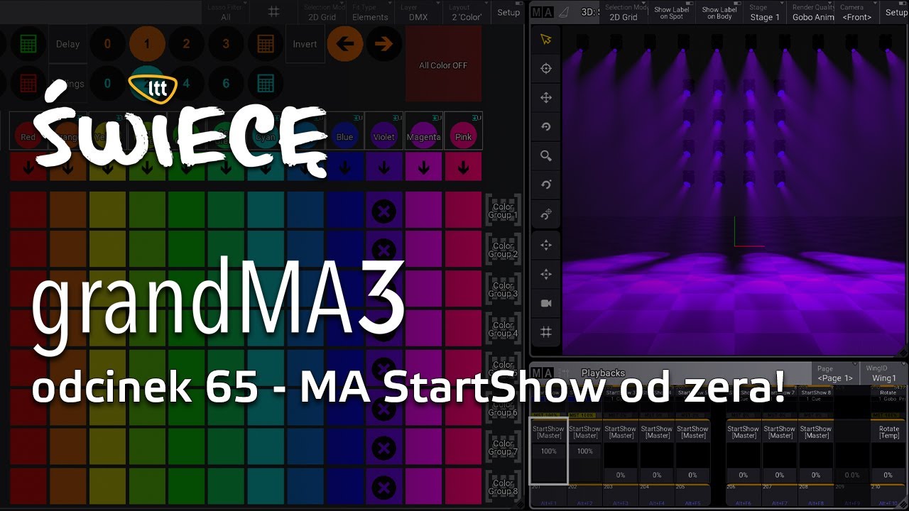 grandMA3 odcinek 65 - MA StartShow od zera