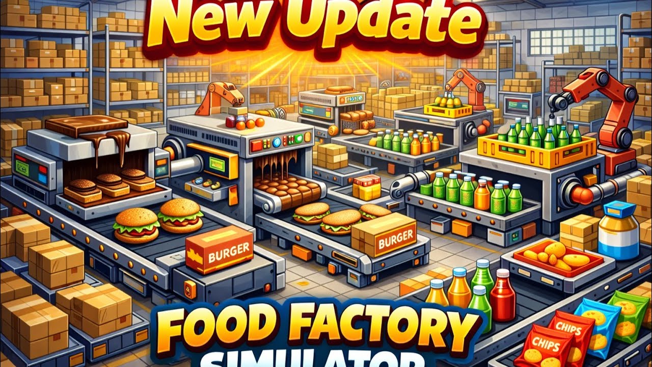🔥 Food Factory Simulator – New Update | Mobile Gameplay 🍔⚙️