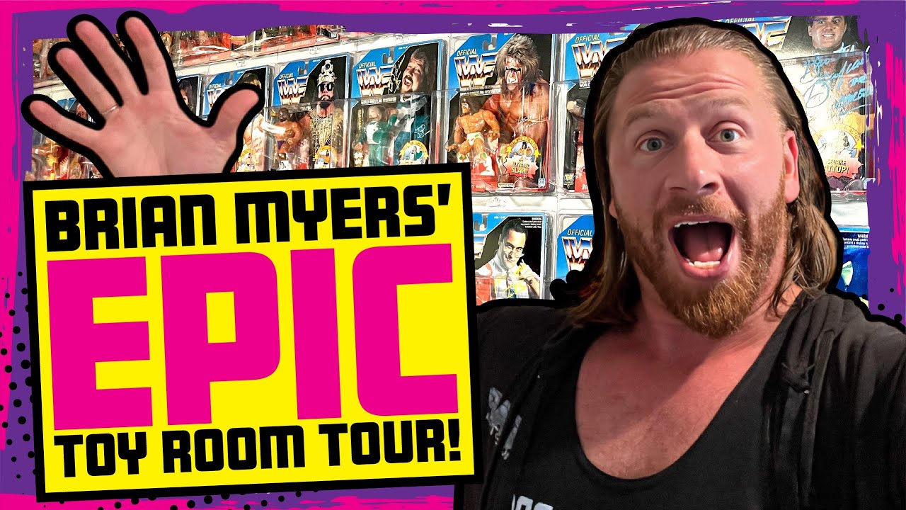 Brian Myers EPIC Toy Room TOUR! | Major Wrestling Figure Pod