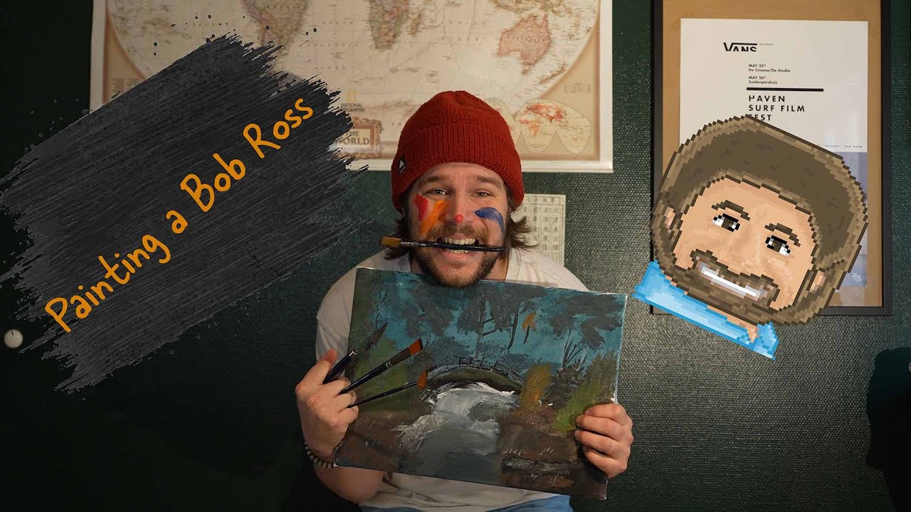 Painting a Bob Ross