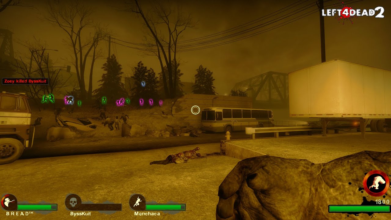 Left 4 dead 2 - The Alleys Crash Course - Versus Survivors  Charger 💜