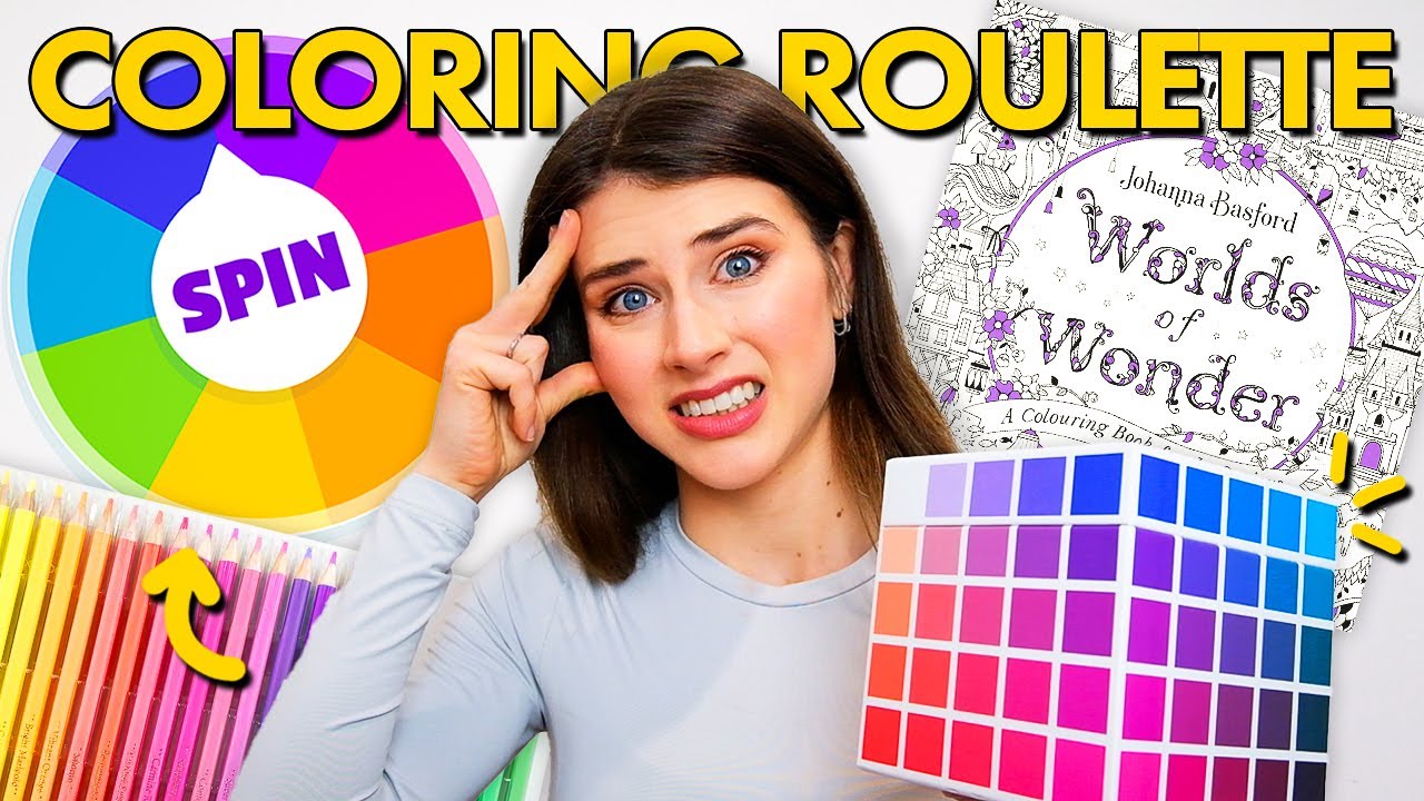 COLORING ROULETTE CHALLENGE 🎨 The Spinner Wheel Controls My Coloring...