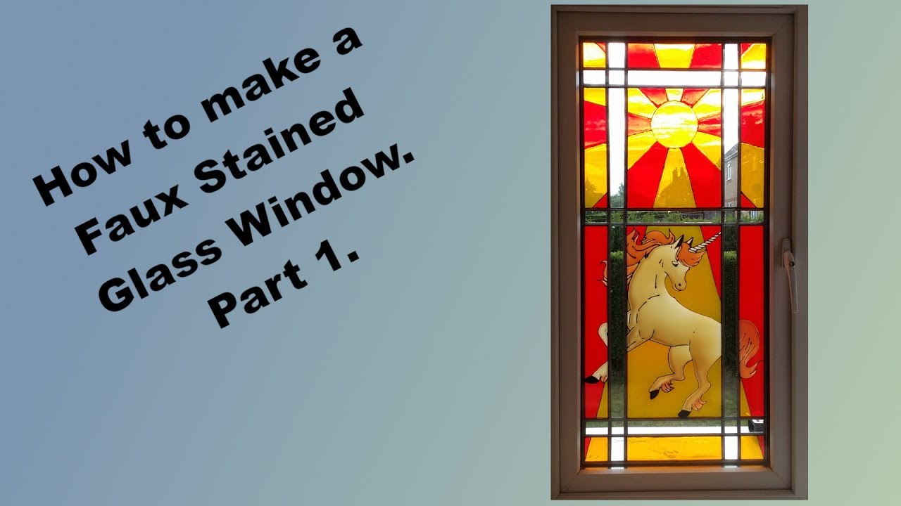 How to make a faux stained glass window. Part 1.