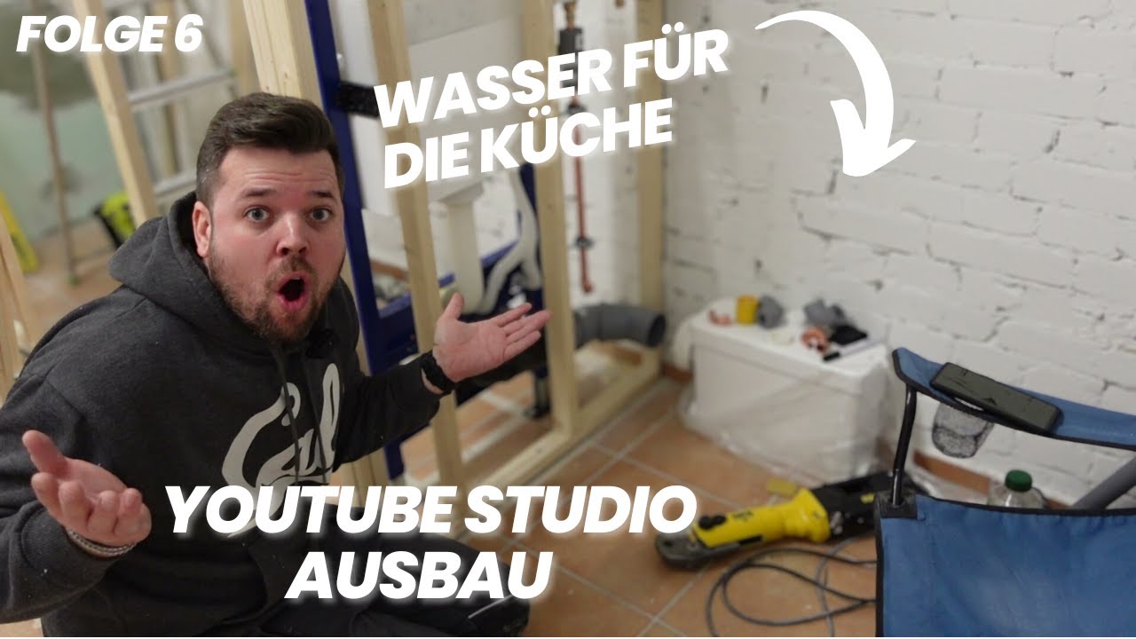 🔨 Endlich Wasserleitungen für Küche | YouTube Studio Ausbau Teil 6