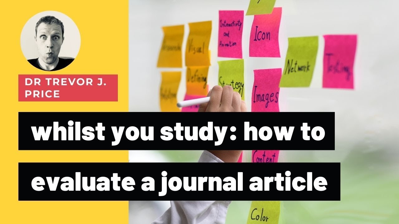 How to critically evaluate a journal article