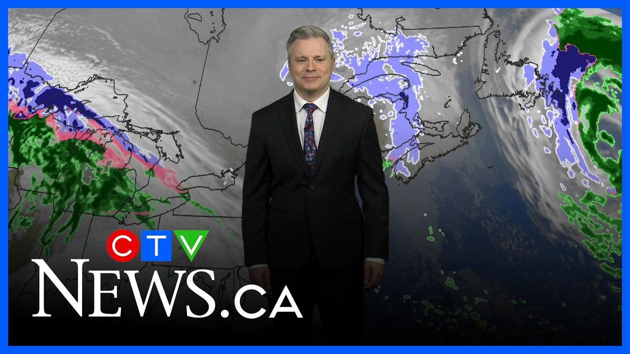 Coastal low may bring snow to the Maritimes early next week