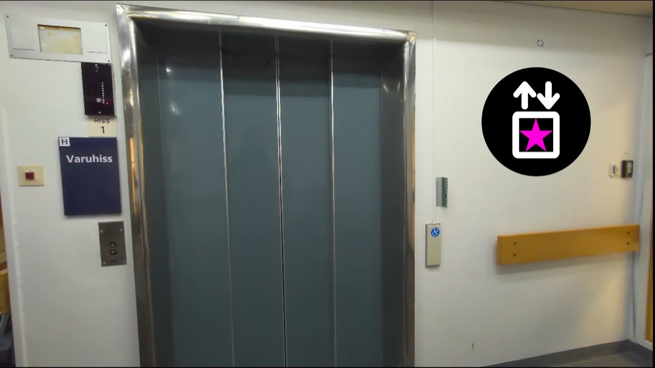 Nacka, SWE: EPIC Modernisation by KONE (Bauer?) M - Traction elevator at Nacka Sjukhus Hospital