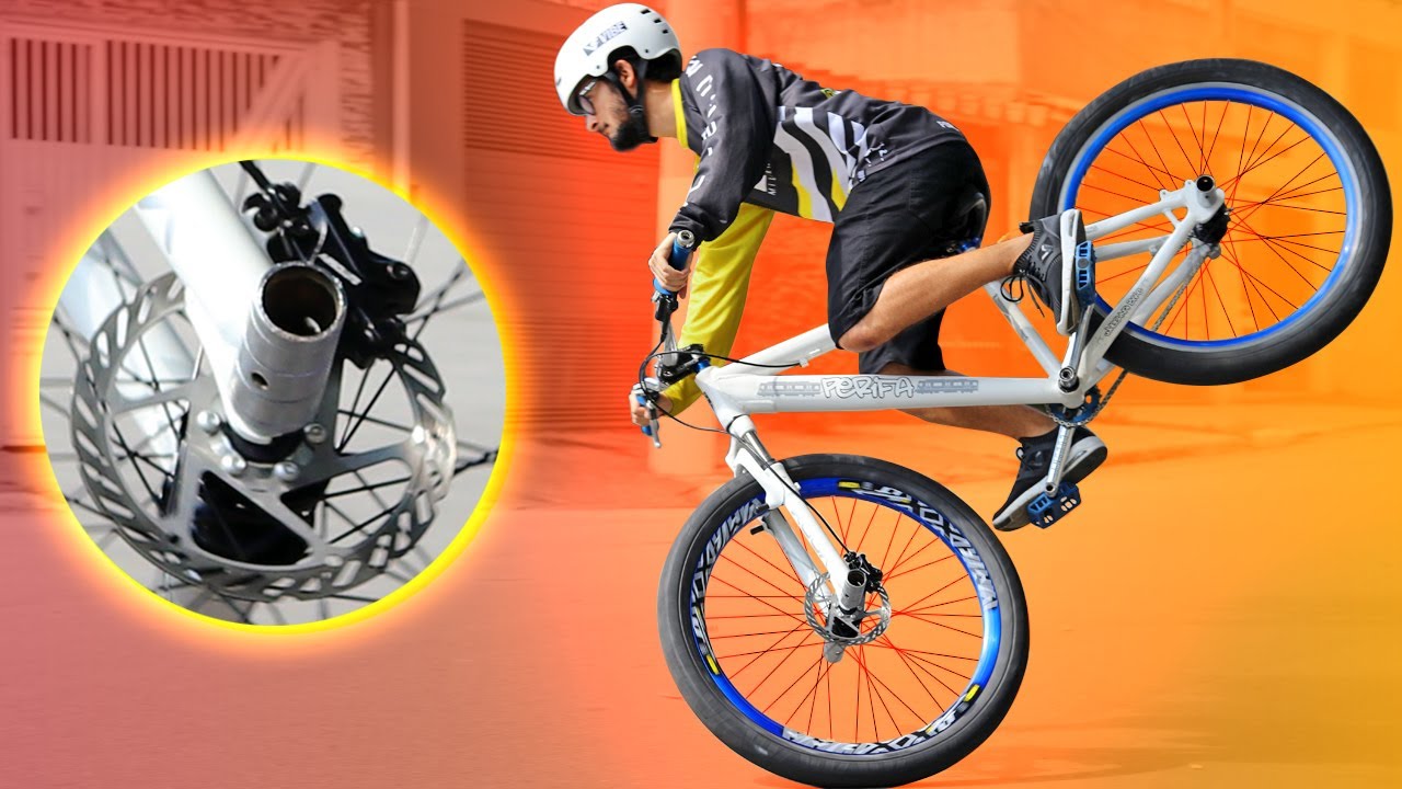 DESAFIO DO RL DE BIKE COM FREIO A DISCO HIDRÁULICO E SUSPENSÃO