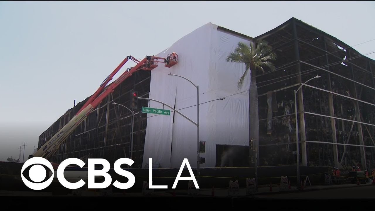 Community calls for demolition of Boyle Heights warehouse after week-long fire