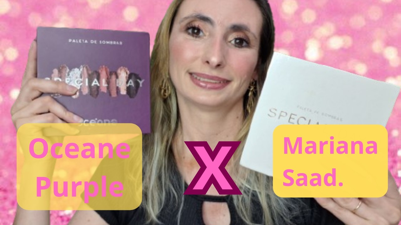 Comparei a Paleta OCEANE PURPLE e MARI SAAD - P&acirc;mella Luana