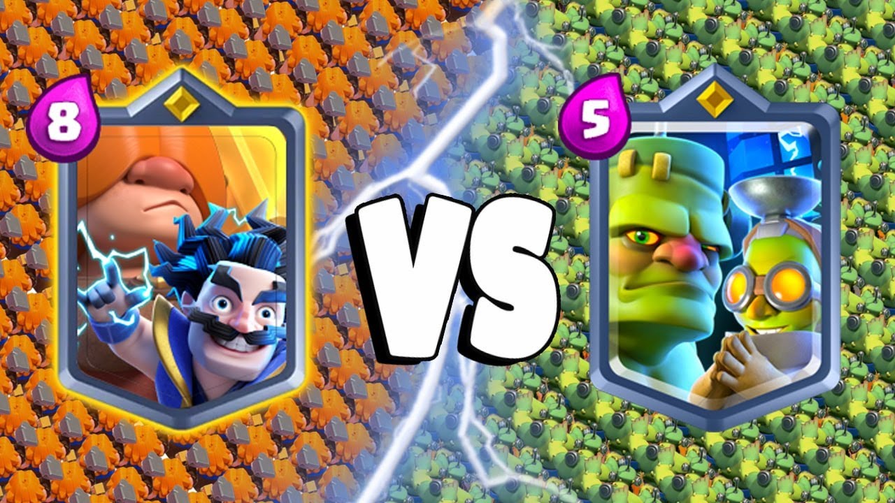 RUNE GIANT + ELECTRO WIZARD VS GOBLINSTEIN - 2V2 - Clash Royale Challenge