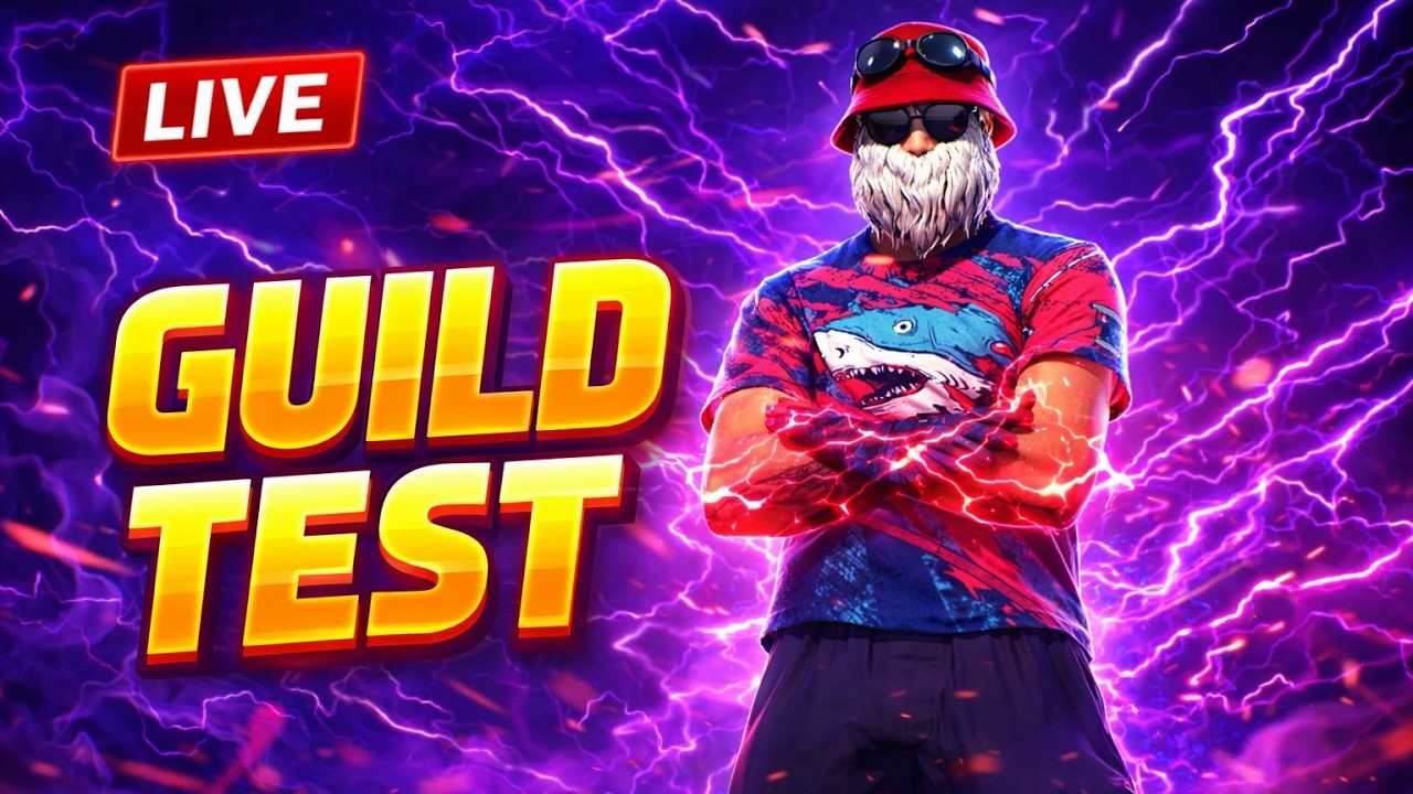 FREE FIRE LIVE || GUILD TEST AND GIVEAWAY || BOROXY IS LIVE #freefire #freefirelive
