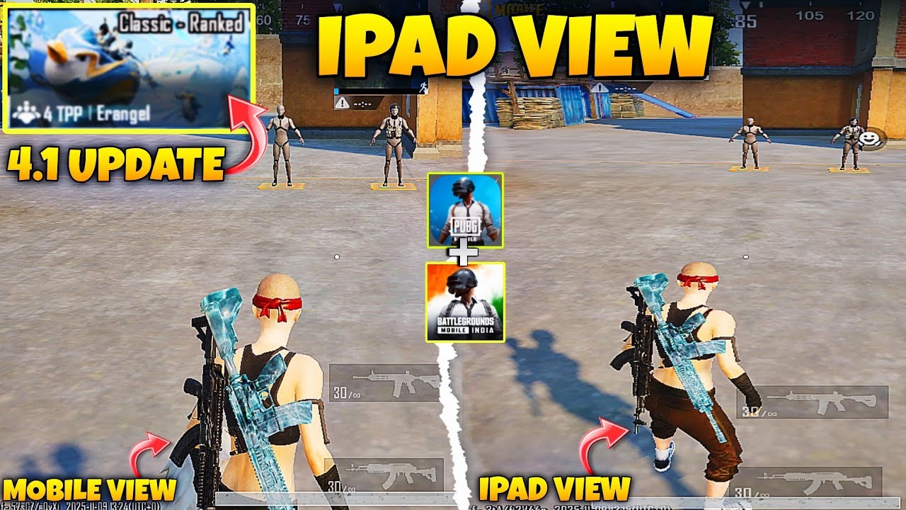 IPAD VIEW PUBG & BGMI 4.2 UPDATE😱HOW TO GET IPAD VIEW IN ANDROID