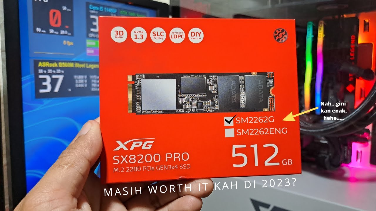NVMe ber-DRAM Cache Termurah di 2023 - Worth it kah? | Review SSD ADATA XPG SX8200 PRO 512GB