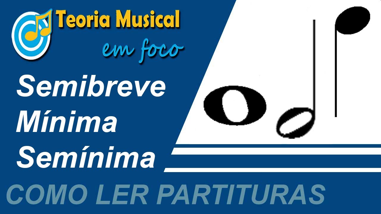 Como Ler Partituras | Semibreve, Mínima e Semínima