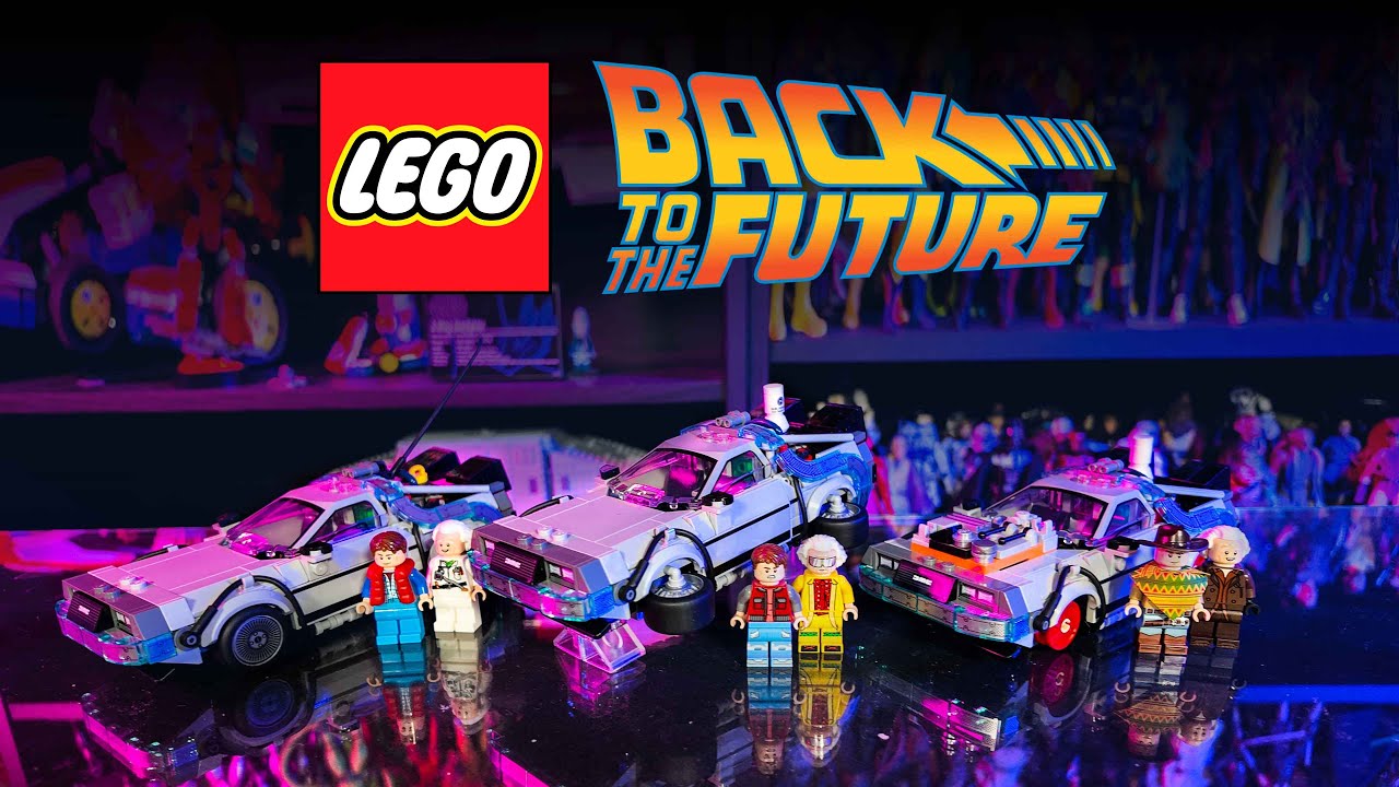 Armé los 3 DeLorean de LEGO Back to the Future 😱🔥 | El Tio pixel