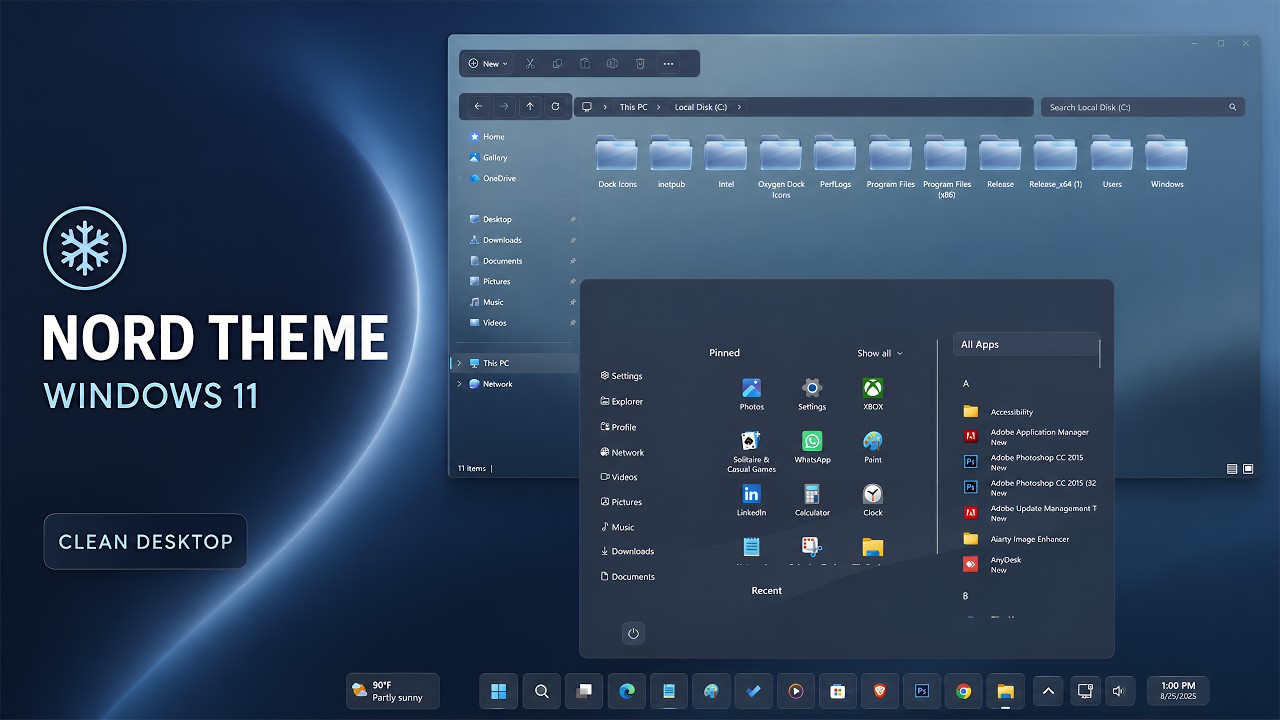 Customize Windows 11 with the Nord Theme (Windhawk Tutorial)