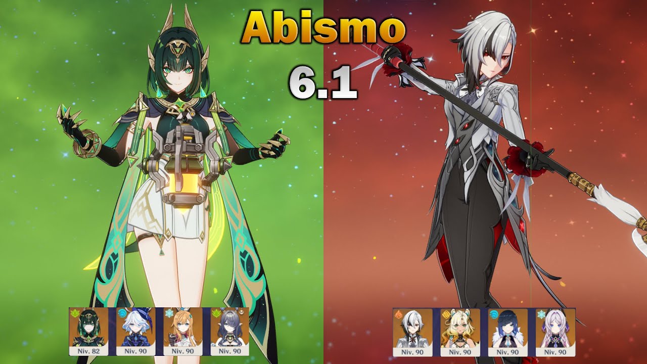 Genshin Impact | Abismo 6.1 | Piso 12 | Nefer C0R0 & Arlecchino C1R0