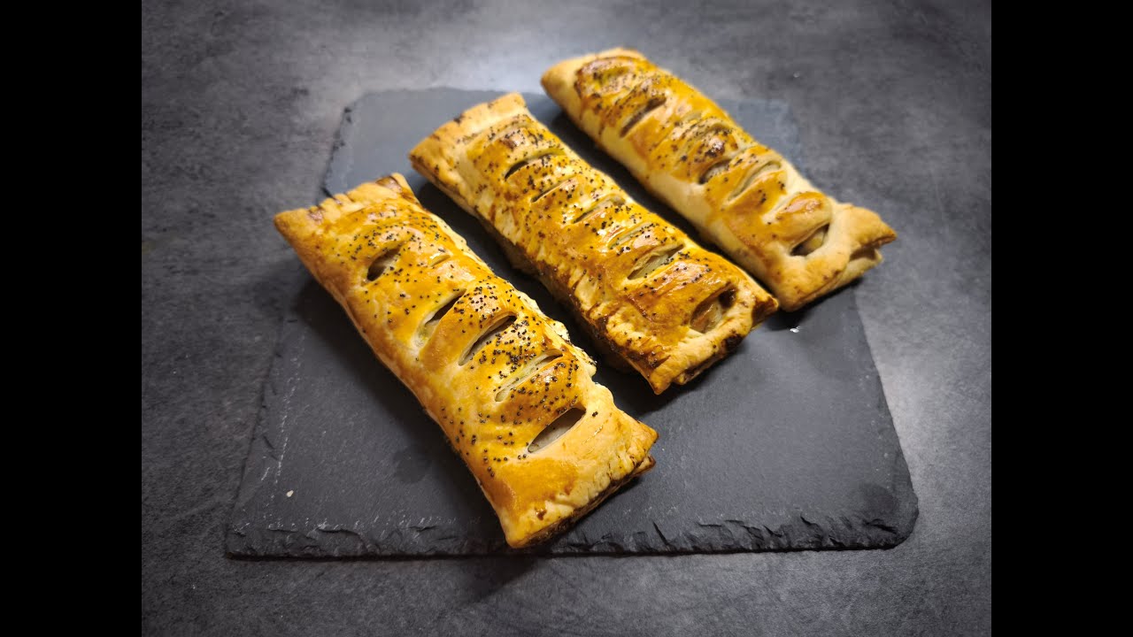 feuilleté boudin blanc champignons