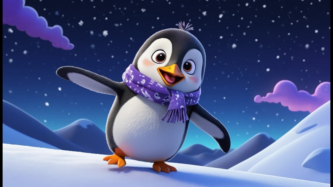 Penguin’s Starry Night Adventure 🐧🌌 | Gentle Bedtime Story & Kids Songs