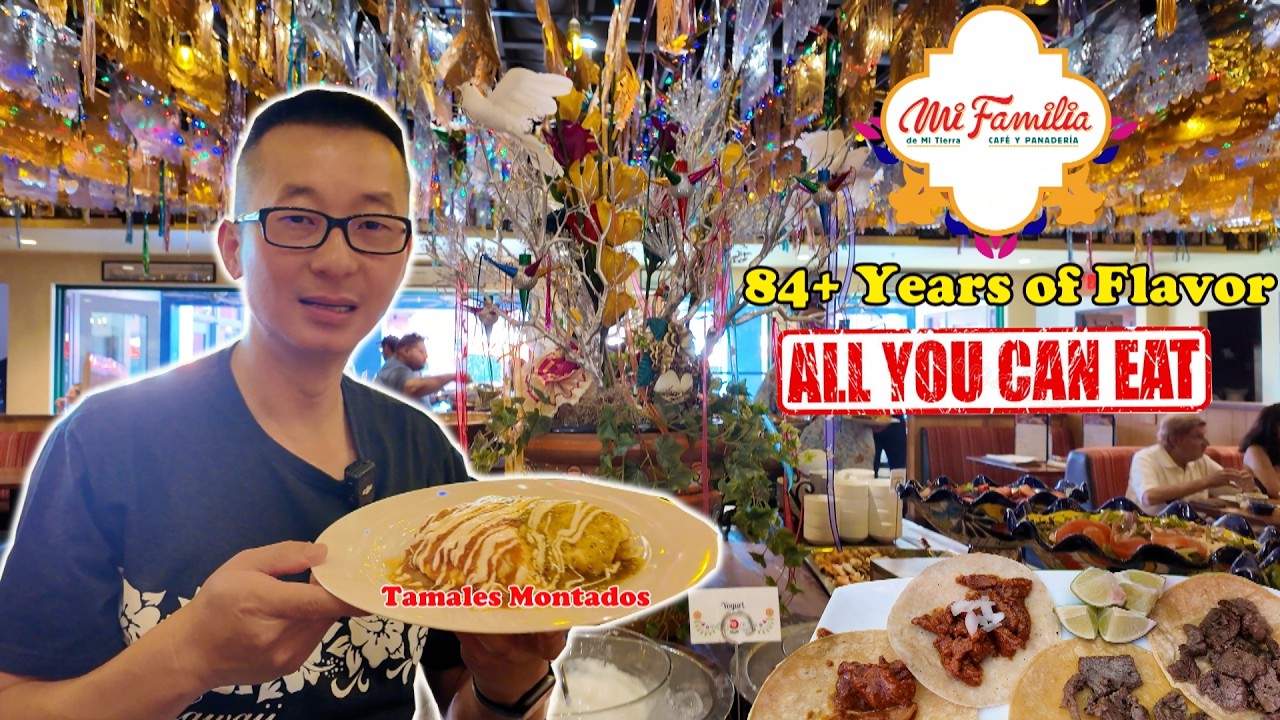 $27.45 All-You-Can-Eat Mexican Feast:Tamales,Tacos, Menudo & More @ Mi Familia at the Rim