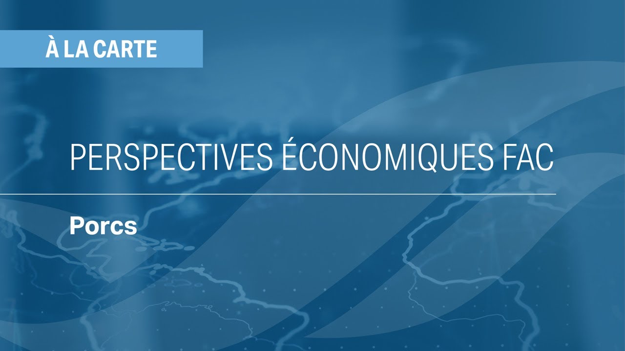 Porcs : Perspectives économiques FAC 2026