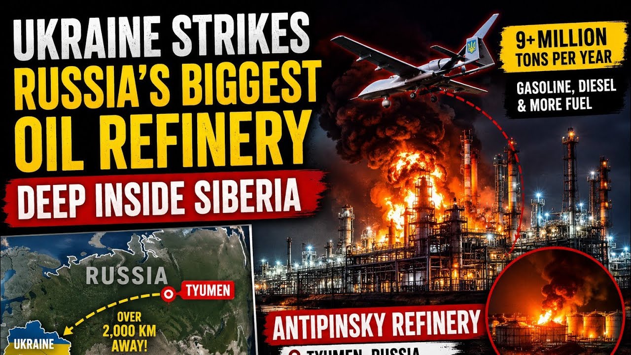 🔥 Ukraine Strikes One of Russia's Biggest Oil Refineries &mdash; Deep Inside Siberia