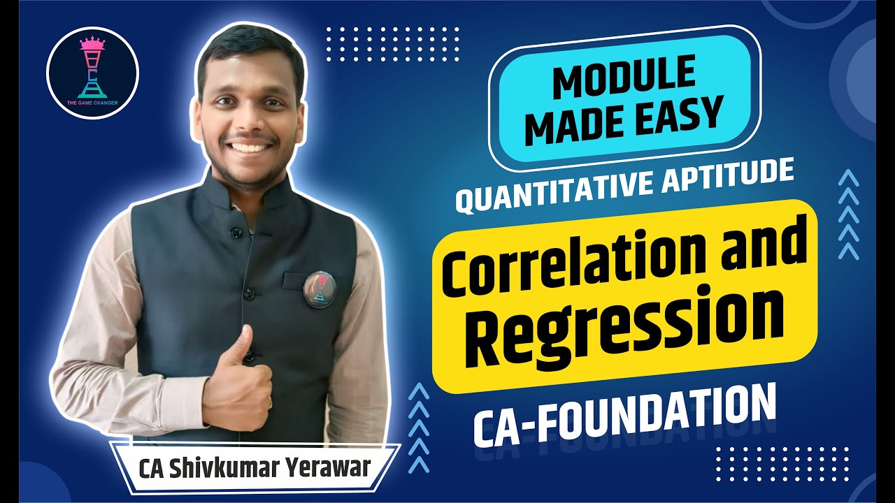 Correlation & Regression | Set - A ICAI Module | One Shot QnA | Statistics | CA Shivkumar Yerawar