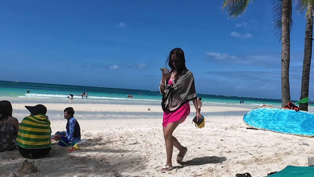 보라카이 화이트비치 바다 멍 때리기