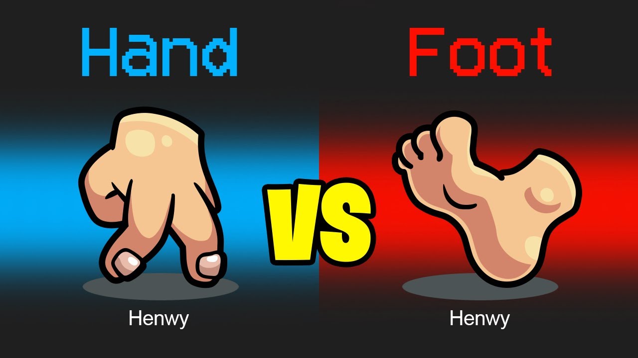 *NEW* FOOT vs HAND ROLE in AMONG US!