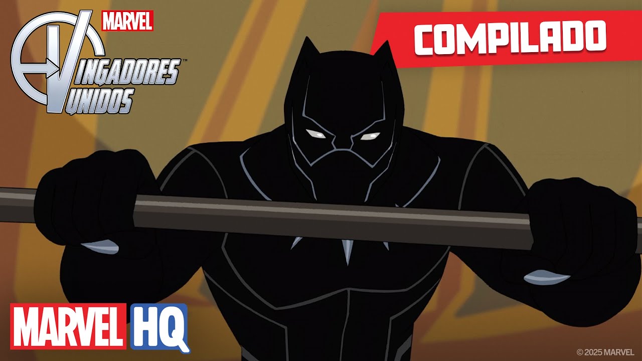 Os melhores momentos do Pantera Negra 🐾 | Vingadores Unidos