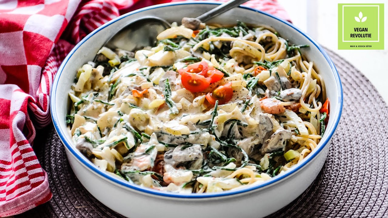 PASTA MET ZEEKRAAL (speciaal voor de visliefhebbers onder ons!) | @veganrevolutie door Jessica Süter