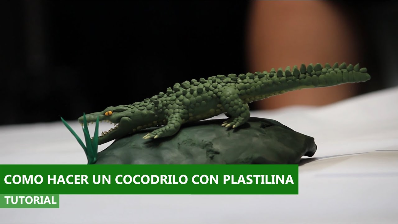 Cómo hacer un cocodrilo de plastilina | Tutorial