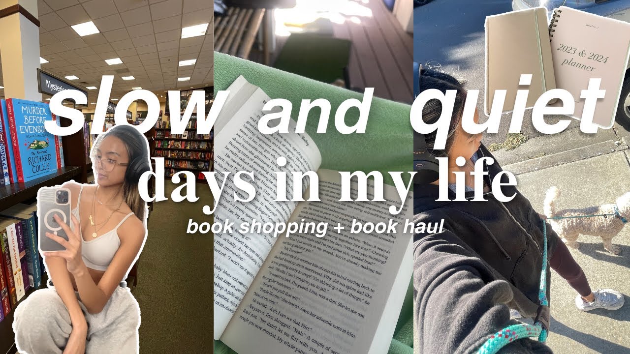 slow & quiet days vlog + book shopping ꕥ